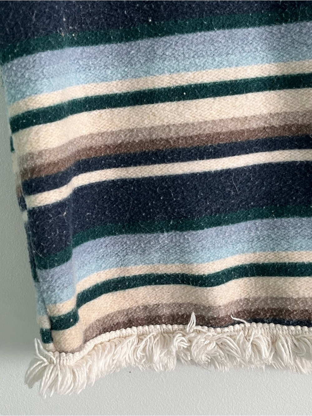 Vintage Coastal Cowgirl Striped Fringe Button-Front Vest Y2K Surfer Tapestry - Picture 9 of 12